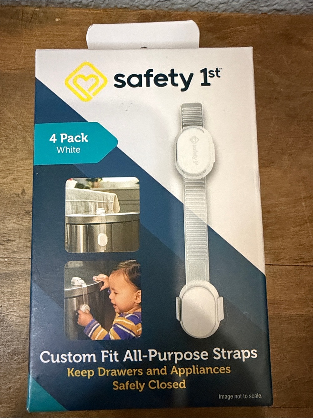 Safety 1st White Custom Fit All-Purpose Straps - 4 Pack child proof